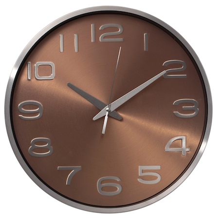 Clockswise Modern Decorative Aluminum Round Wall Clock For Living Room, Kitchen, Dining Room, Gold QI004511.GD